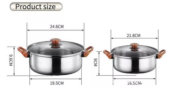 JUEGO DE OLLAS DE ACERO INOXIDABLE 12 PIEZAS