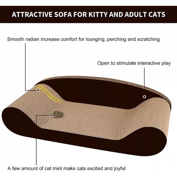 RASCADOR TIPO SOFA PARA GATOS CATNIP