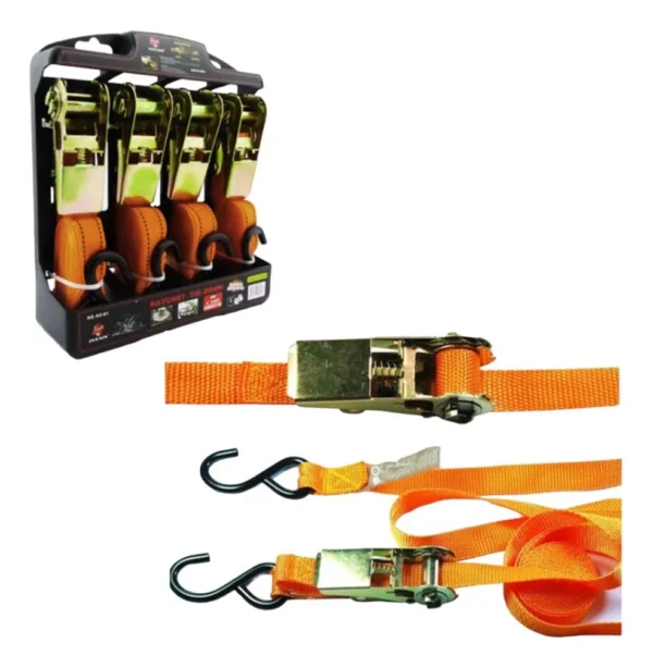 TIE DOWN CORREAS AMARRE SET 4 UNIDADES