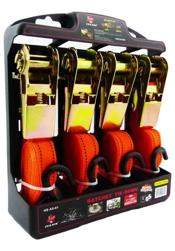 TIE DOWN CORREAS AMARRE SET 4 UNIDADES