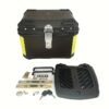 1 Maleta Baúl Trasero Tipo Aluminio para Moto 45 Lts + Acolchado